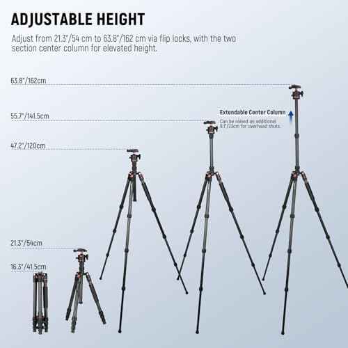 Basics Carbon Fiber Travel Tripod Monopod