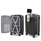 20 Inch Carry On Luggage with Cup Holder and USB Ports