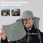 Sun Hat for Men Women with Neck Flap& Removable Face Cover Wide Brim