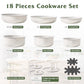 18Pcs Pots and Pans Set Non Stick