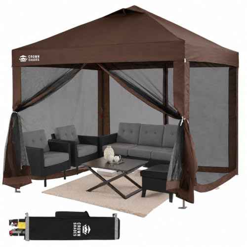 Gazebo 10x10 Pop Up Canopy with Mosquito Netting