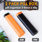 2 Pack Pill Organizer Box 7 Day