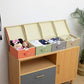 Fabric Storage Bins with Lids Small 4 Pack (4 Count)