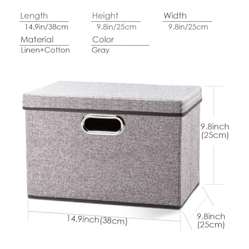 Foldable Storage Boxes with Lids [1
