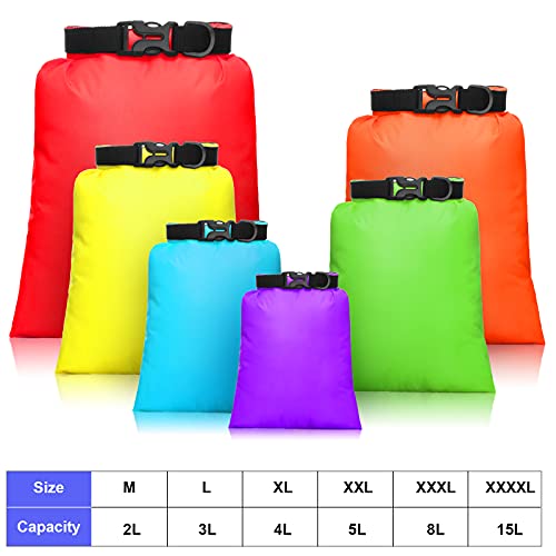 6 Pcs 6 12 Pcs Waterproof Dry Bags (6 Count)