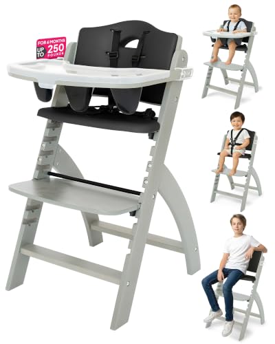 Beyond Junior Convertible Wooden High Chair with Removable Tray
