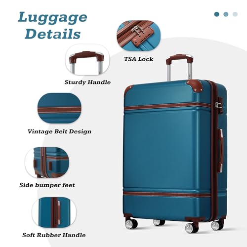 Suitcase Set 28 IN Expandable Luggage with TSA Lock Spinner Wheels (3 Count)