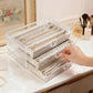 Necklace Organizer Box with Clear Lid
