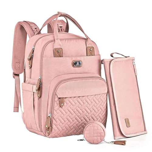 Diaper Bag Backpack with Portable Changing Pad