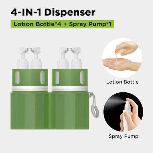 4 in 1 Travel Dispenser Bottle