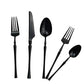 Black Silverware Set