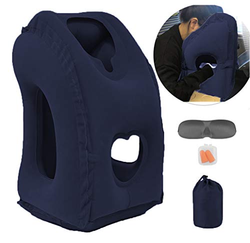 Inflatable Travel Pillow for Airplane