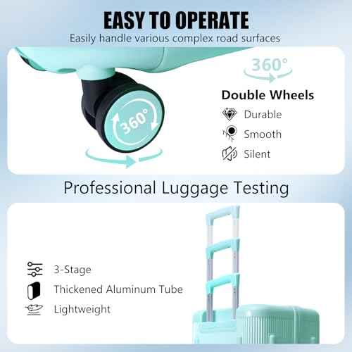 Large capacity Luggage Sets 2 Piece (2 Count)