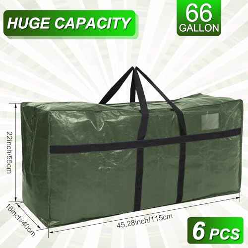 6 Pcs 66 Gallon Extra Large Moving Bags Heavy Duty Storage Bag (6 Count)