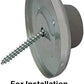 QCAA Stainless Steel Wall Mount Concave Door Stop, 2-1/2" Diameter, ORB Oil Rubbed Bronze, 12 Pack