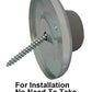 Stainless Steel Wall Mount Concave Door Stop (12 Count)