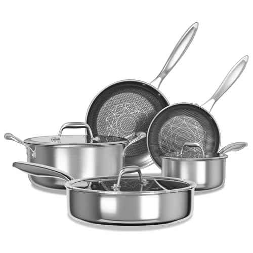 Hybrid Stainless Steel Cookware Set (8 Count)