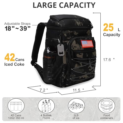 25L Insulated Cooler Backpack Water