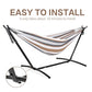 Double Hammock with Stand for Outside