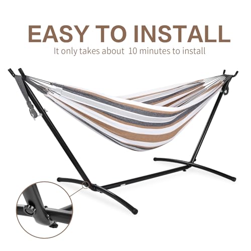 Double Hammock with Stand for Outside