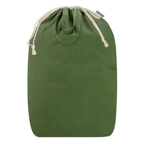 Canvas Laundry Bags with Handles & Square Base 16"Wx16"D x27.6"H