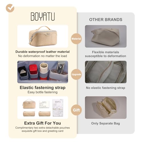 Travel Makeup Bags for Women (3 Count)