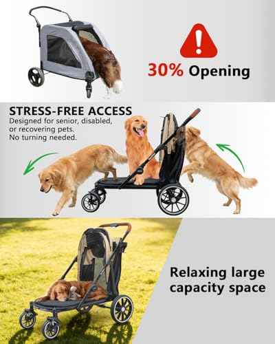 Dog Stroller for Large & Medium Dogs