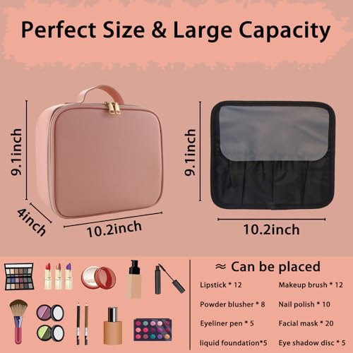 Makeup Bag with Led Mirror