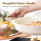 12.5inch Ceramic Nonstick Frying Pan Paella Pan with Lid