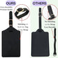 Luggage Tag PU Leather for Suitcase Baggage Handbag Travel Bag Label Suitcase Tag Label Tag w. Name Card & Privacy Cover