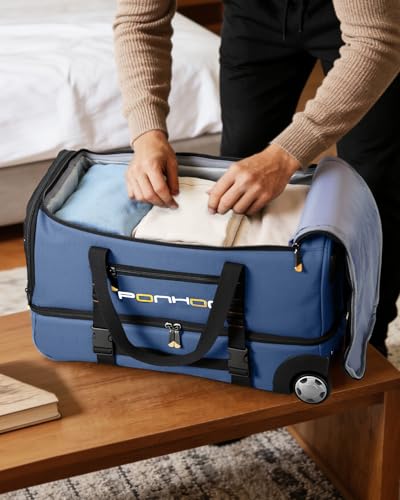25 Inch Duffle Bag with Wheels for Men