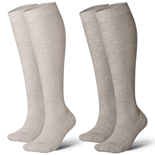 Cotton Compression Socks for Women&Men 20 (2 Count)