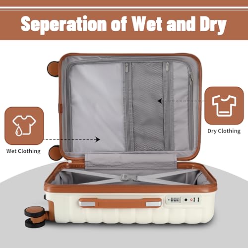 3 Piece Hardshell Travel Luggage Set (3 Count)
