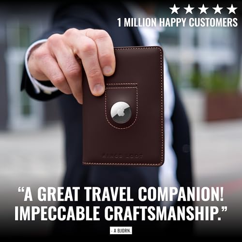 Passport Wallet with AirTag Holder