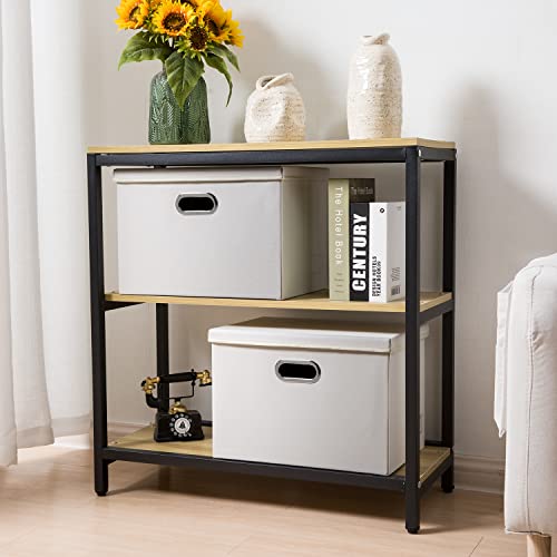 Large Stackable Storage Bins with Lids [3 (3 Count)