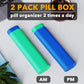 2 Pack Pill Organizer Box 7 Day