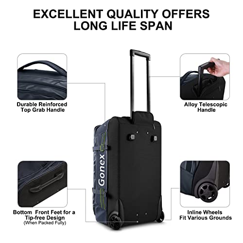 Rolling Duffle Bag with Wheels