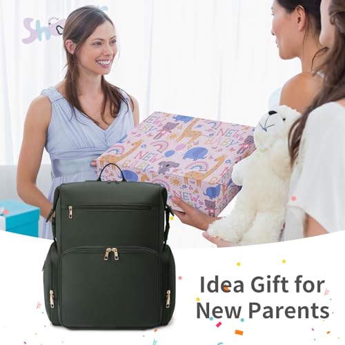 Neoprene Diaper Bag Backpack with Insulated Pockets
