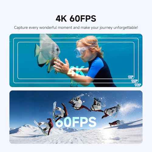 SVGo3 4K60FPS Underwater Camera Combo with 128GB U3 SD Card