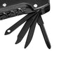 15-in-1 Stainless Steel Multitool Pocket Knife with Sheath for Hiking, Camping, Survival, Black, Pocket Size