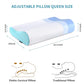 Memory Foam Pillows Neck Pillow Bed Pillow for Sleeping Ergonomic Cervical Contour Pillow for Side Back Stomach Sleeper for Neck and Shoulder Pain