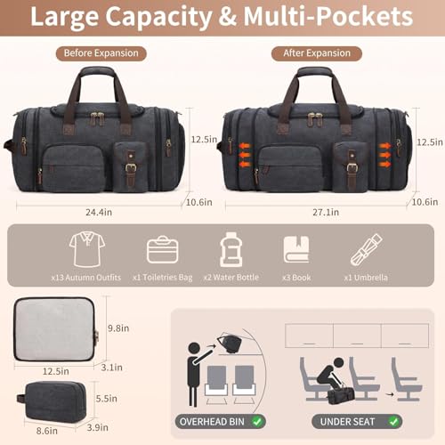 Mens Duffle Bag for Travel (3 Count)