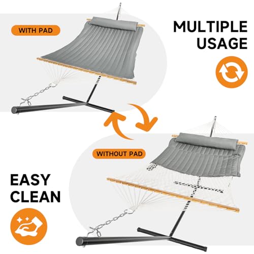 2 Person Double Hammock with Stand