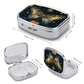 Metal 2 Compartment Pill Organizer Travel Friendly Portable Compact Pill Box Cute Pill Case to Hold Vitamins