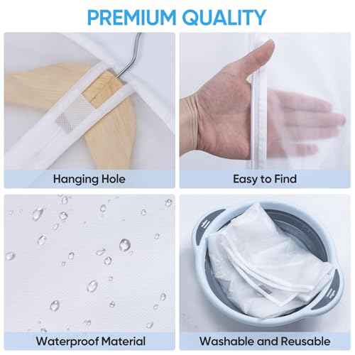 2PK Garment Bags for Hanging Clothes (2 Count)
