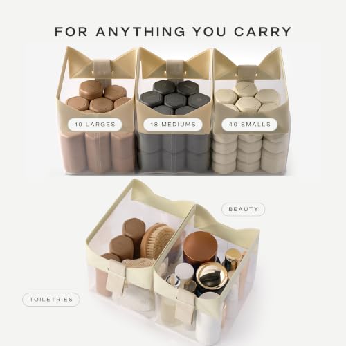 Parcel Clear Travel Kit with Zipperless Magnetic Closure