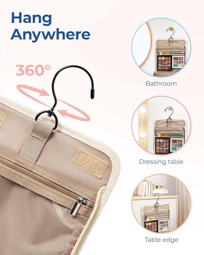 Toiletry Bag Travel Makeup Bag with Hanging Hook