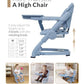 Feed Me 3-in-1 Travel High Chair Booster Seat - Airy Blue