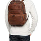 Logan Backpack Backpack Cognac Antique Pull Up One Size