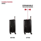 7272 Energie Expandable Hardside Luggage with Spinner Wheels and TSA Lock